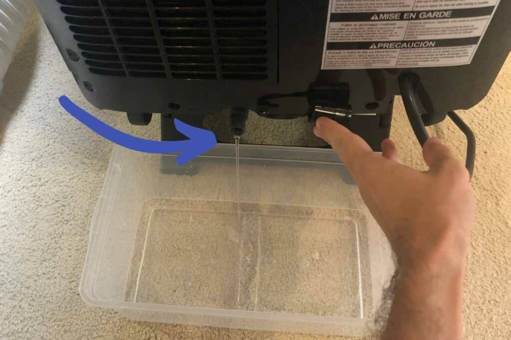 Lg Portable Air Conditioner Leaking Water from Bottom 