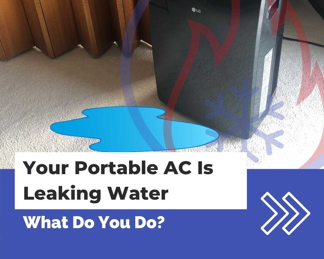 Portable AC is leaking water
