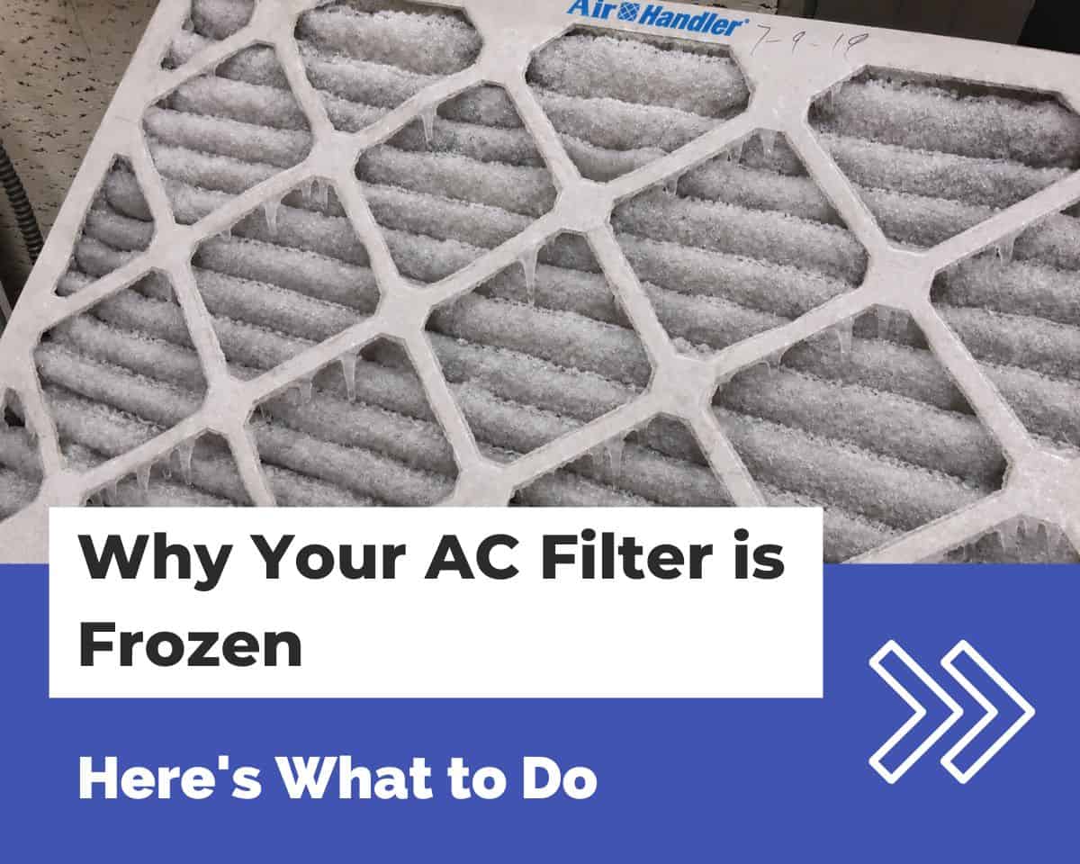 Frozen AC Filter