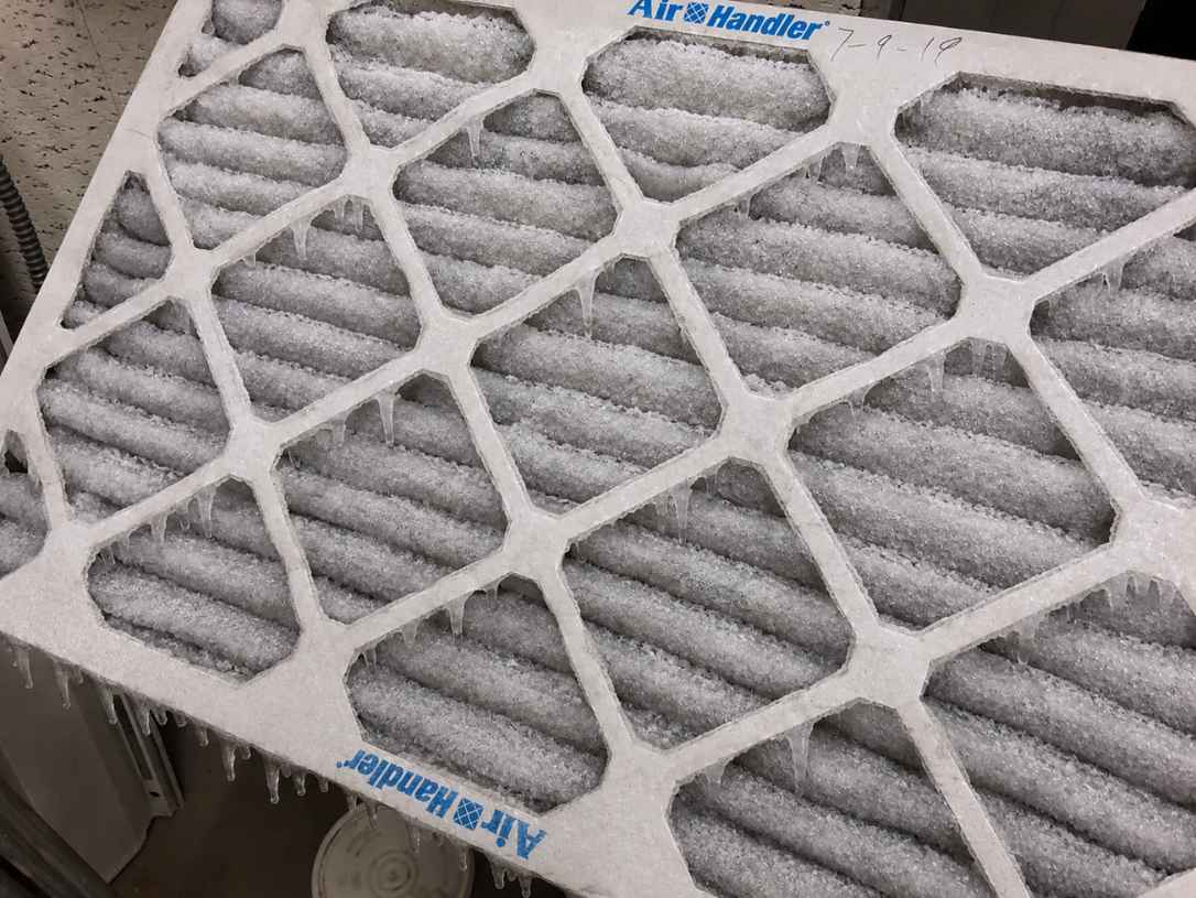 Frozen Air Conditioner filter